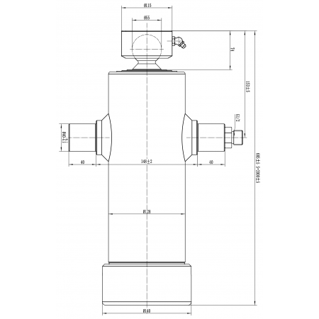 SIŁOWNIK HYDRAULICZNY WYWROTU PRZYCZEPY 10T 2000 mm, 200 cm 4-STOPNIOWY